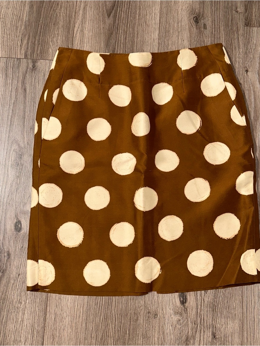 Banana Republic Silk Skirt Lined Pencil With 
Pockets 100% Silk